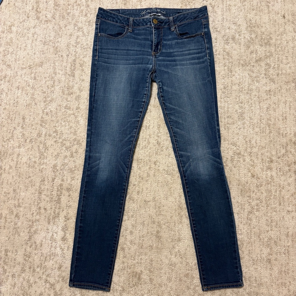 American Eagle Hi-Rise Jegging  Denim Jeans Women's Size 12 Long
